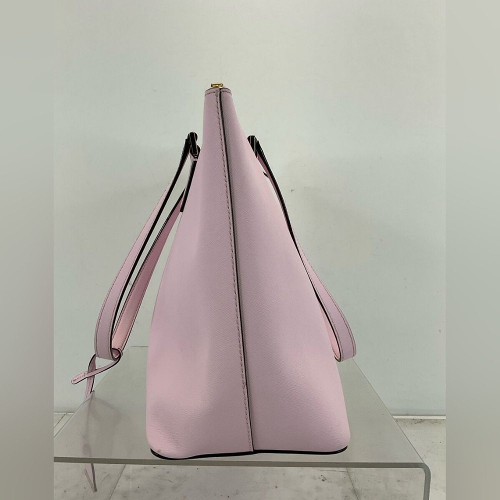 Kate Spade Orchid Blush pink Saffiano Leather Top Zip Shoulder Tote Handbag - Picture 4 of 8